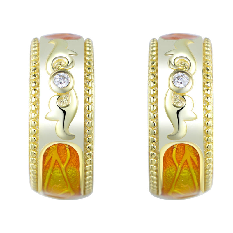 Merchandise Design Earrings 925 High-End Year of the Dragon