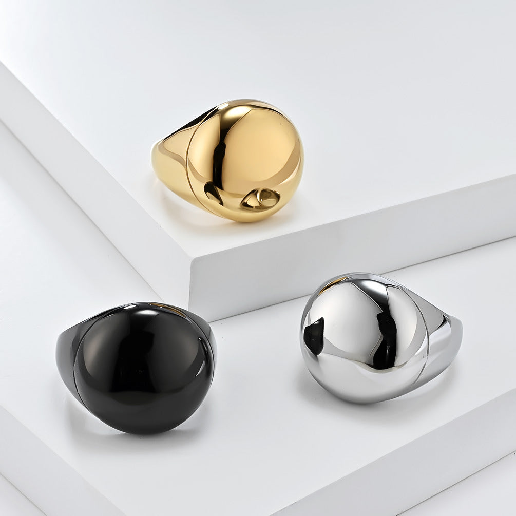 Planderful Titanium Steel Ring For Men, Smooth Surface, Daily Wear, Everyday Genie Collection