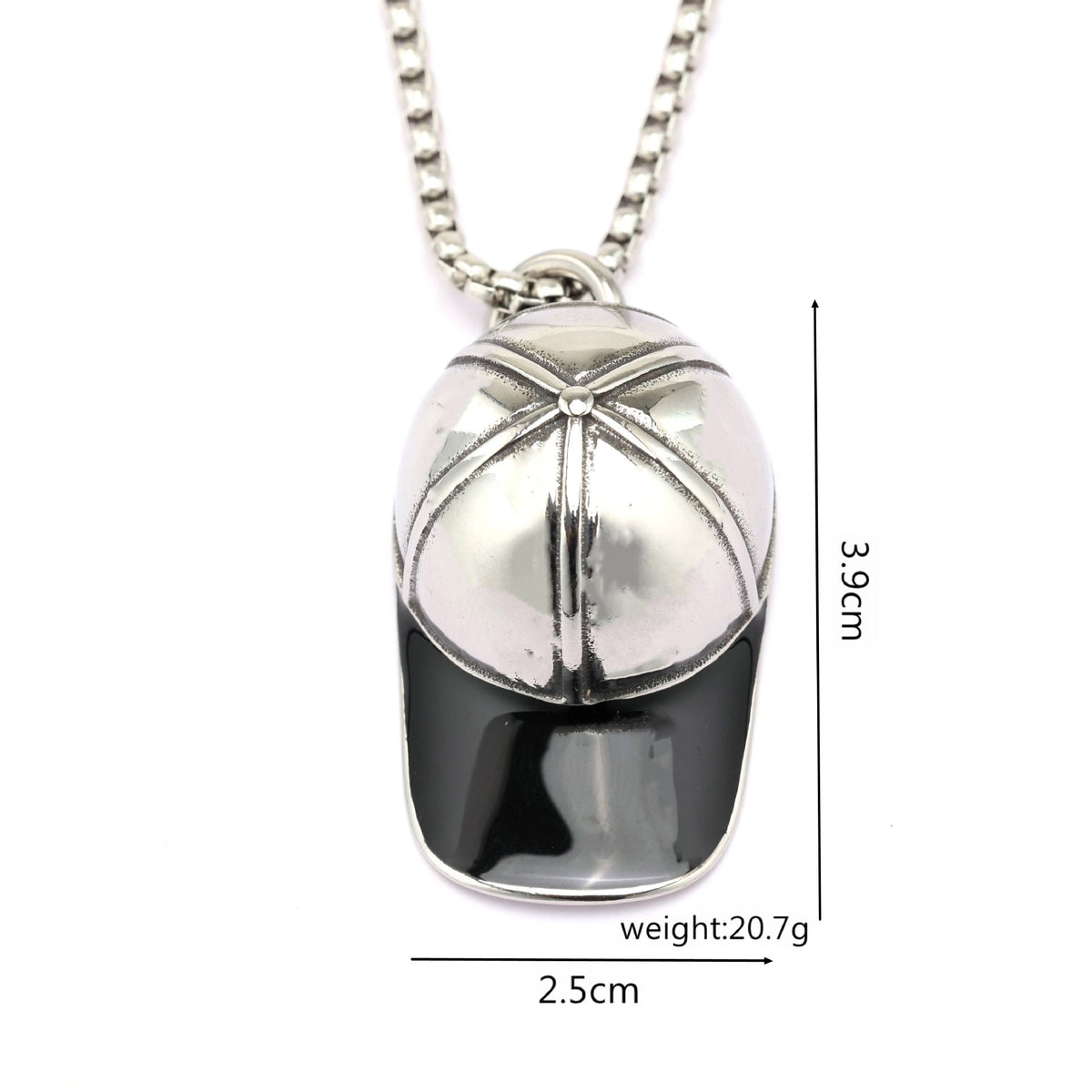 Vintage Stainless Steel Men's Pendant Necklace