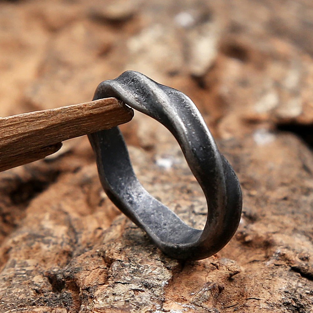 Viking Light Stainless Steel Men's Ring