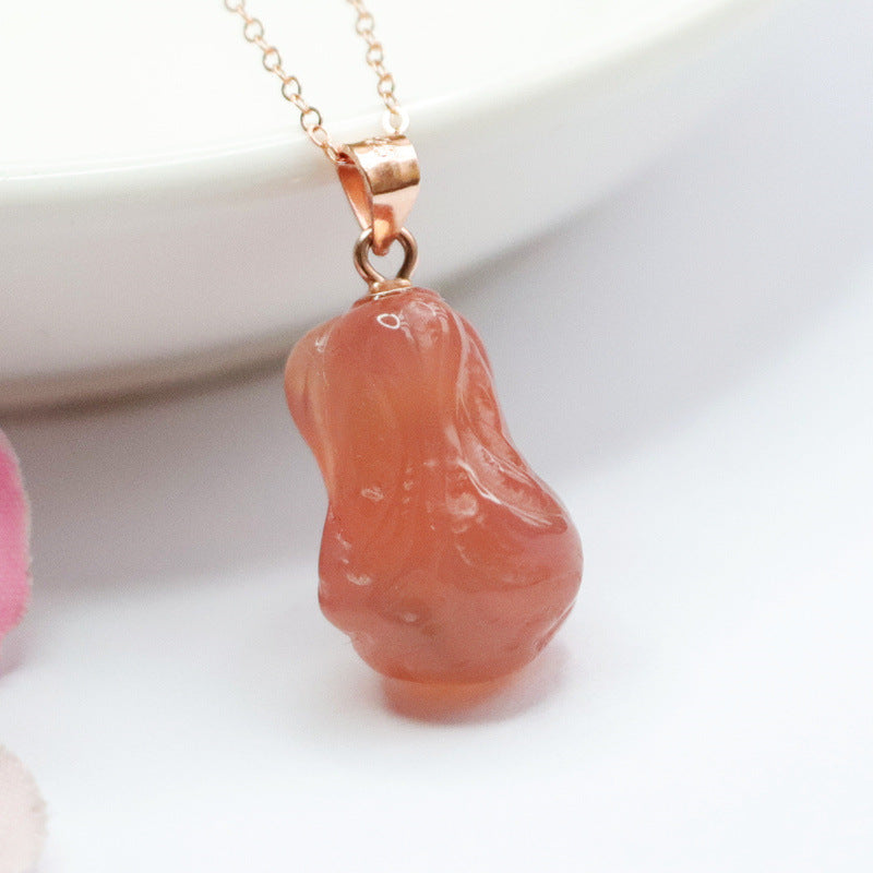 Yanyuan Agate Cabbage 925 Silver Pendant — No Chain