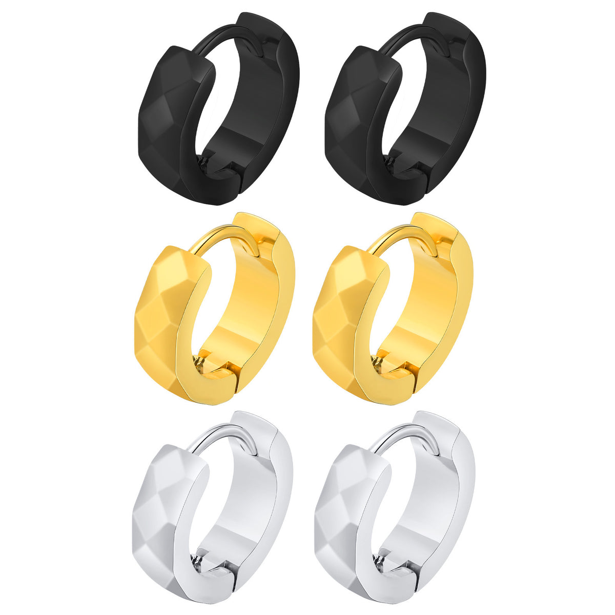 Stainless Steel Floral Earrings