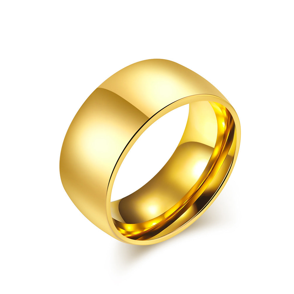 Modern Stainless Steel Ring — Gold / Silver / Black