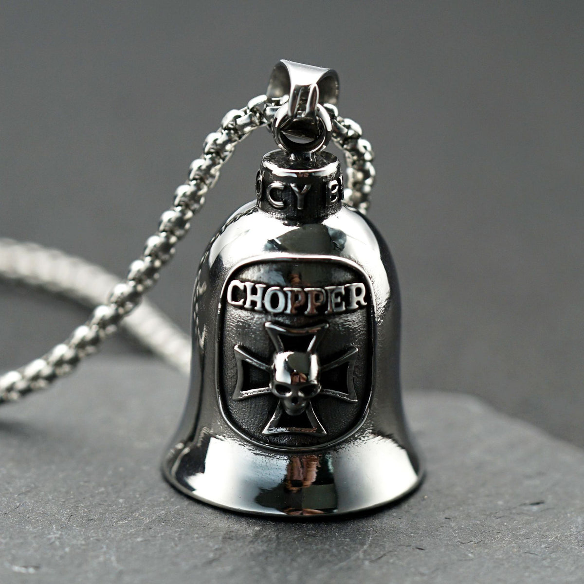 Punk Skull Cross Pendant Necklace