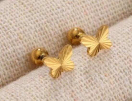 Stainless Steel Zircon Earrings