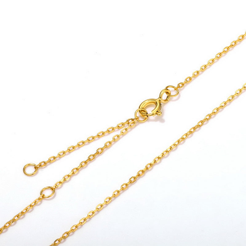 S925 Sterling Silver Adjustable Chain Pendant Necklace