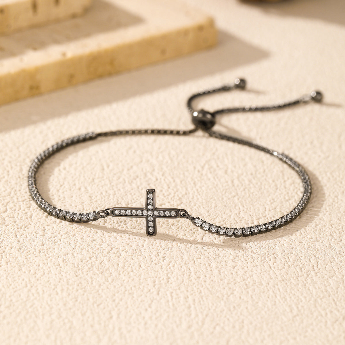925 Sterling Silver Cross Bracelet