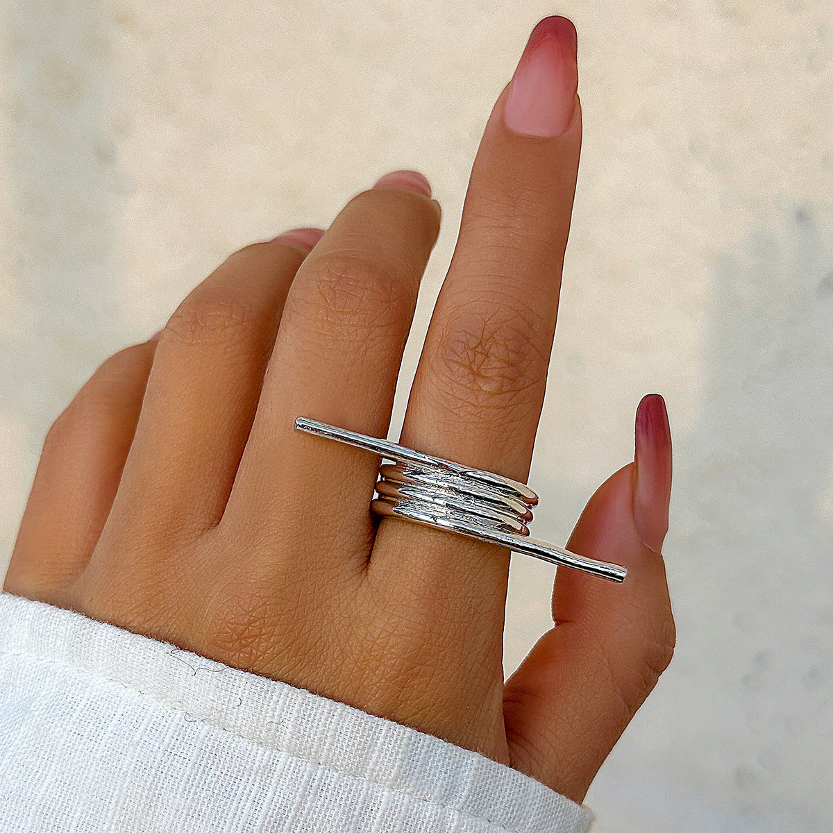 Butterfly Bow Two-finger Exaggerated Ring from Vienna Verve Collection