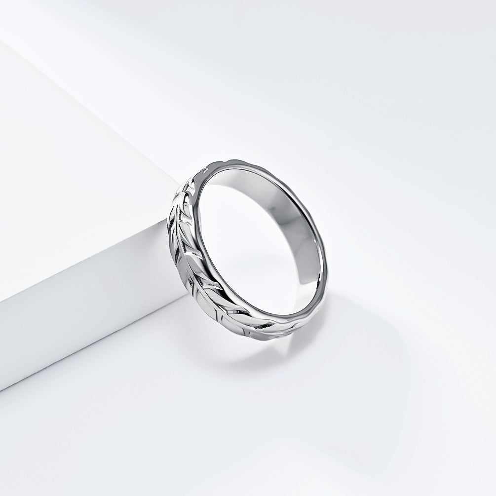 Planderful Everyday Genie Rhombus Tulip Titanium Steel Ring For Women Light Luxury Gold Plated