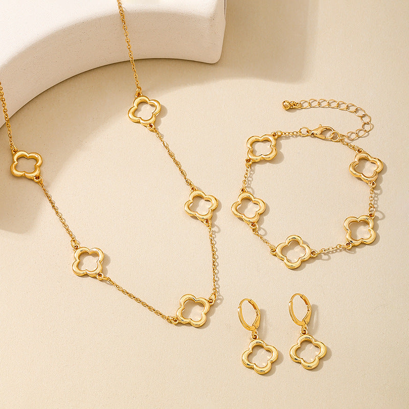 Planderful Vienna Verve Four-Leaf Clover Jewelry Set