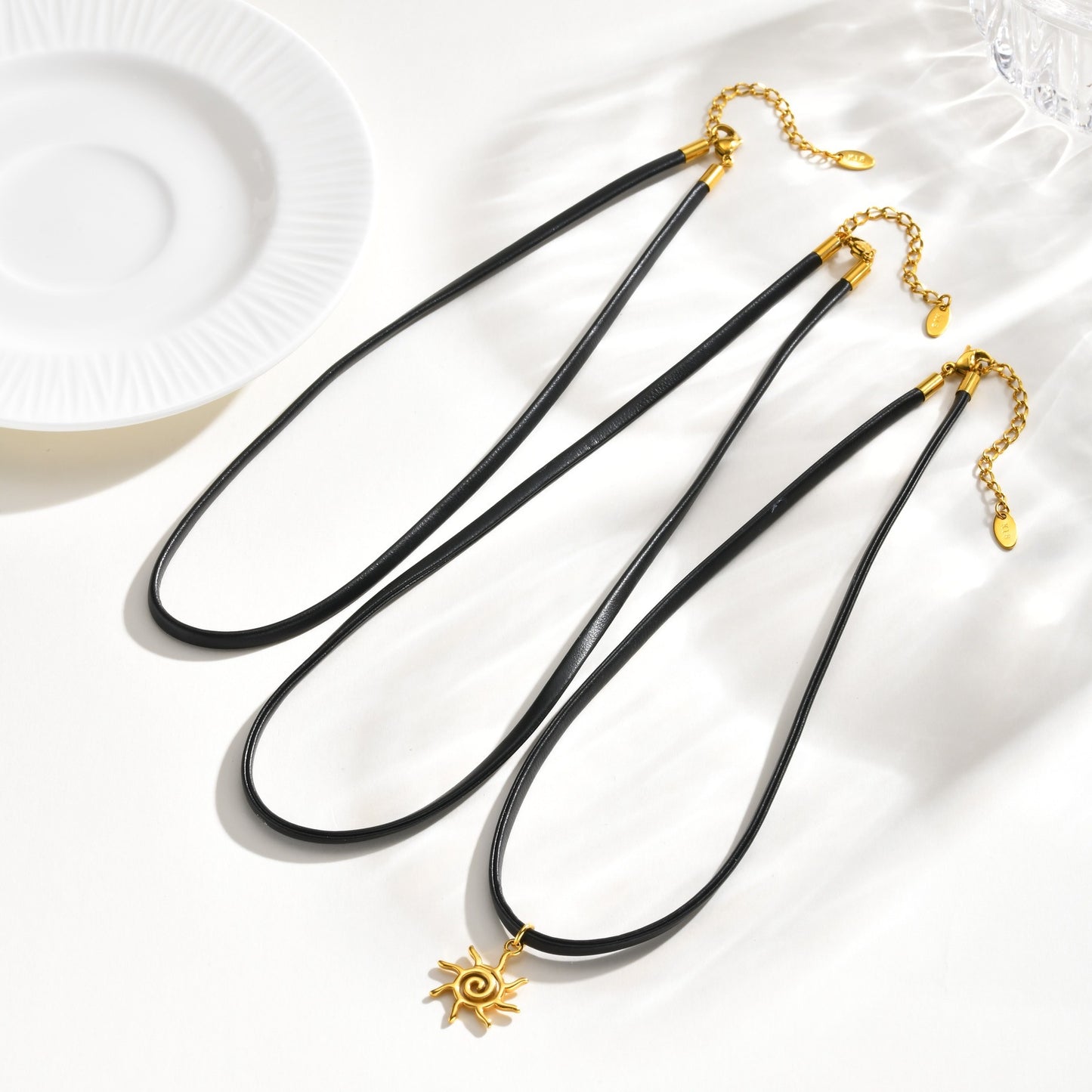 Stainless Steel Leather Necklace Collar – Gothic