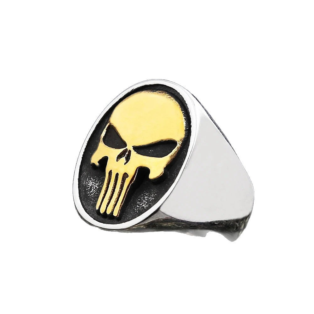 Punk Skull Stainless Steel Men's Ring