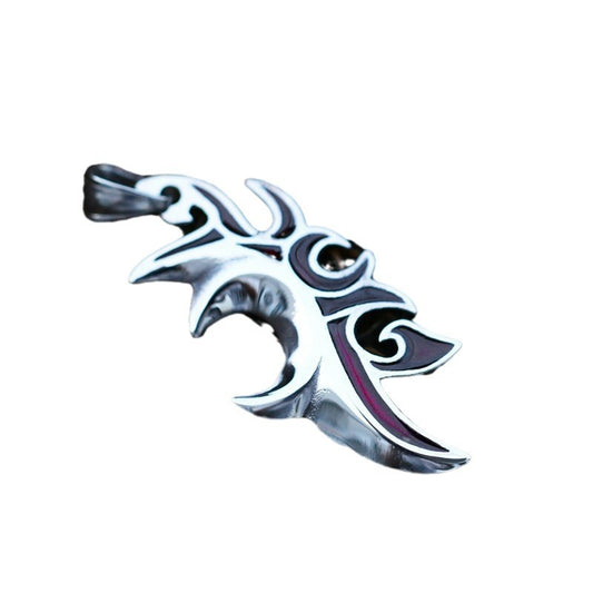 Retro Titanium Steel Pendant for Men - New Stainless Steel Epoxy Accessories from AliExpress