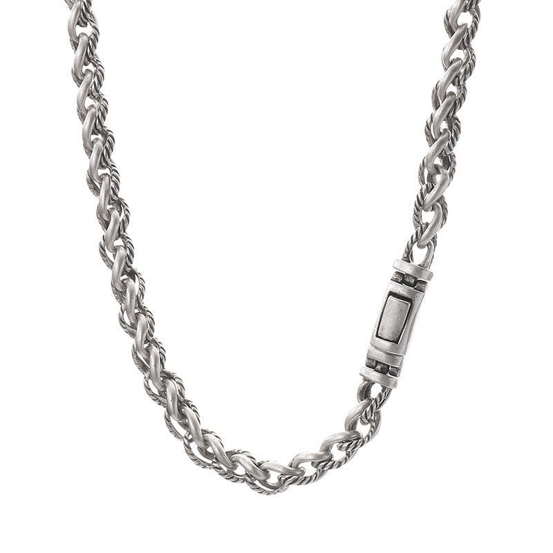 Planderful Personalized Mens Titanium Necklace Keel Chain