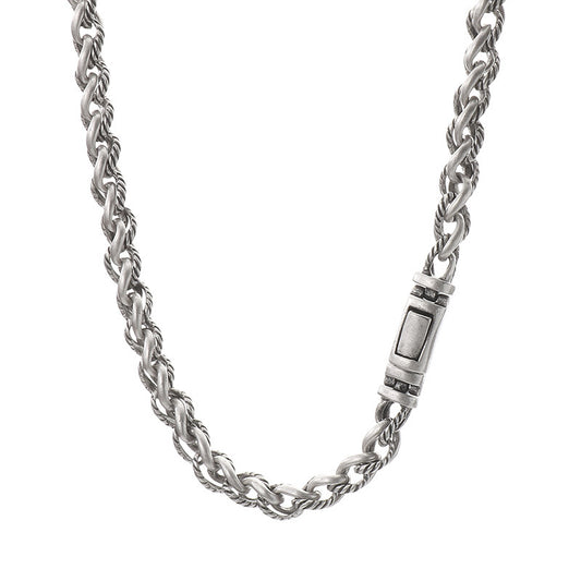 Planderful Personalized Mens Titanium Necklace Keel Chain