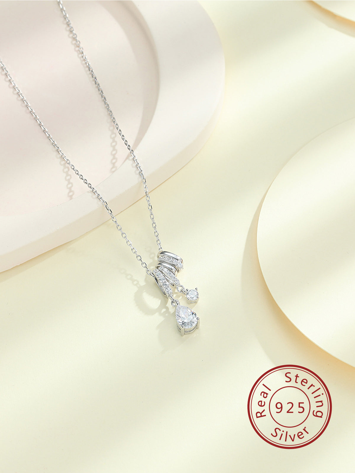 Korean Version 925 Sterling Silver Women's Pendant Necklace
