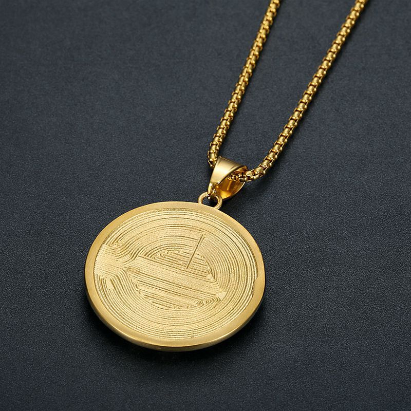 Planderful Bitcoin Pendant Gold Plated Steel Rhinestone Necklace for Hip Hop Fans Statement Accessory