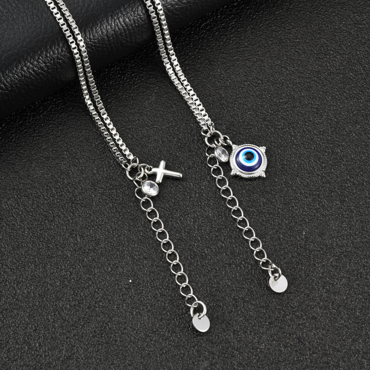 Cross Zircon Vintage Stainless Steel Bracelet