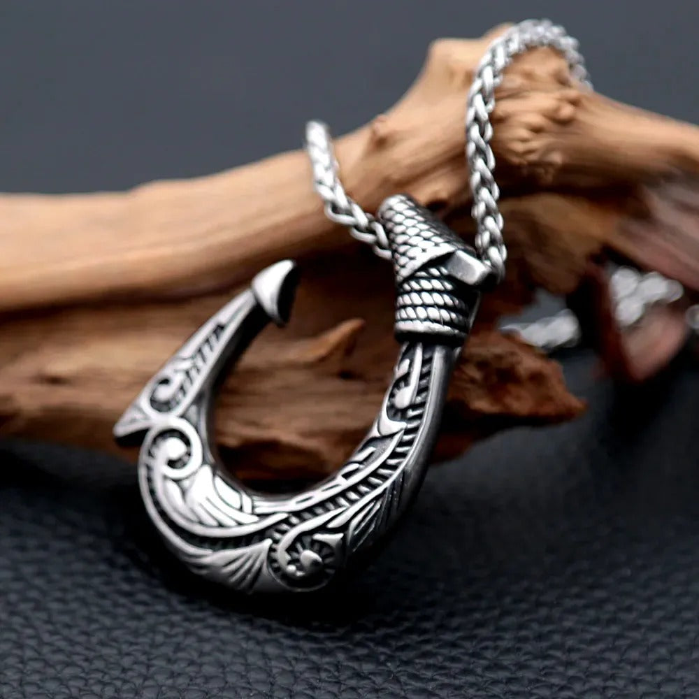 Punk Viking Anchor Stainless Steel Men's Pendant Necklace