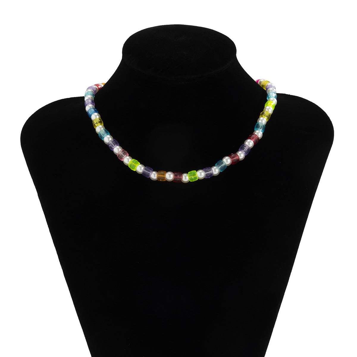 Planderful Vienna Verve Geometric Bead Necklace Retro Versatile Round Bead Statement For Fashion Lovers
