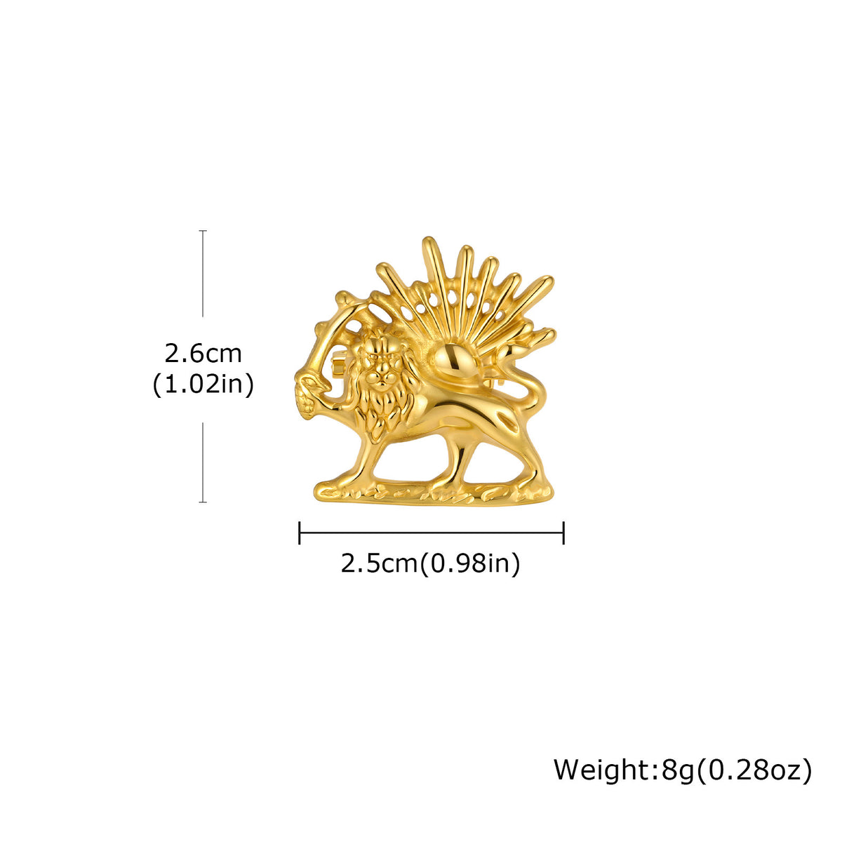 Lion Stainless Steel Pendant
