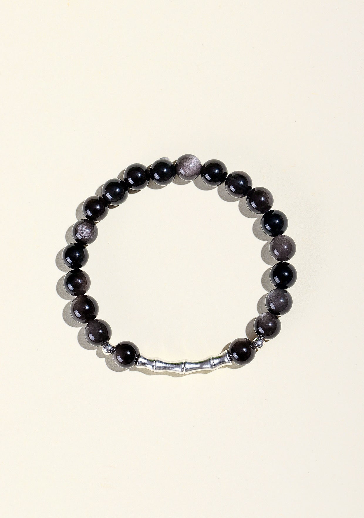 Planderful Fortune's Favor Bracelet – Elegant Obsidian and Opal Design