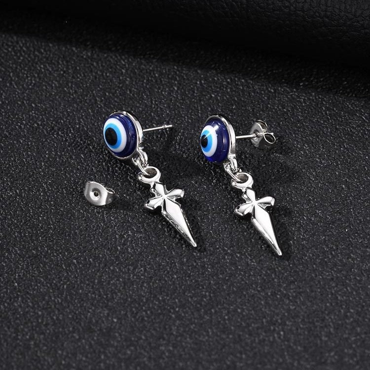 Stainless Steel Cross Vintage Earrings