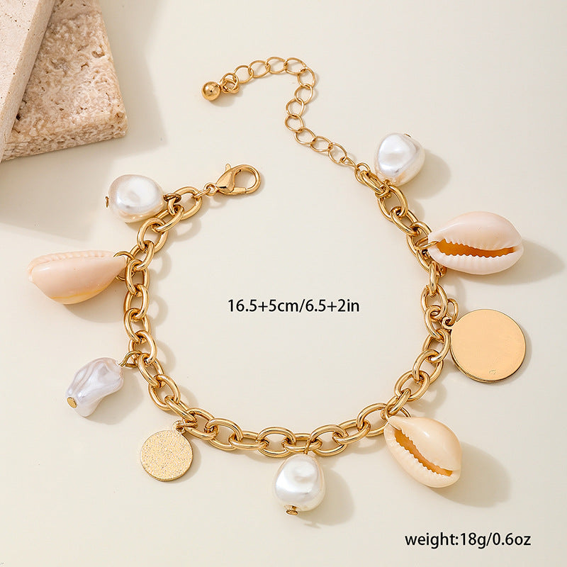 Planderful Vienna Verve Bracelet – Unique Irregular Shell Pearl Design