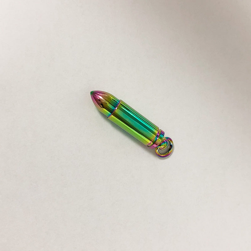 Men's Jewelry European and American Style Blue Bullet Pendant