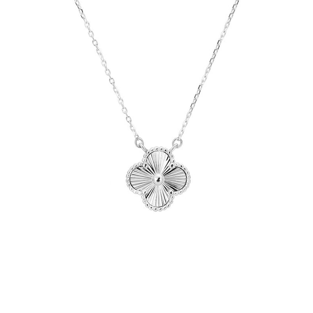 S925 Sterling Silver Four-Leaf Clover Necklace