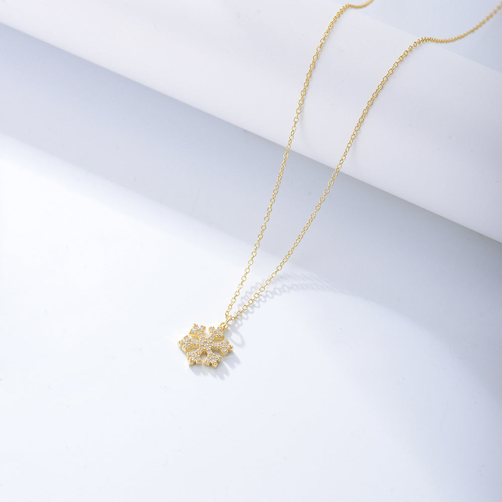 Sense Flash Diamond Necklace Qixi Festival Gift Japan And South Korea S925 Sterling Silver