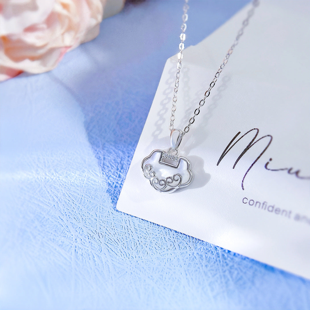 S925 Sterling Silver Natal Year Ruyi Collarbone Necklace