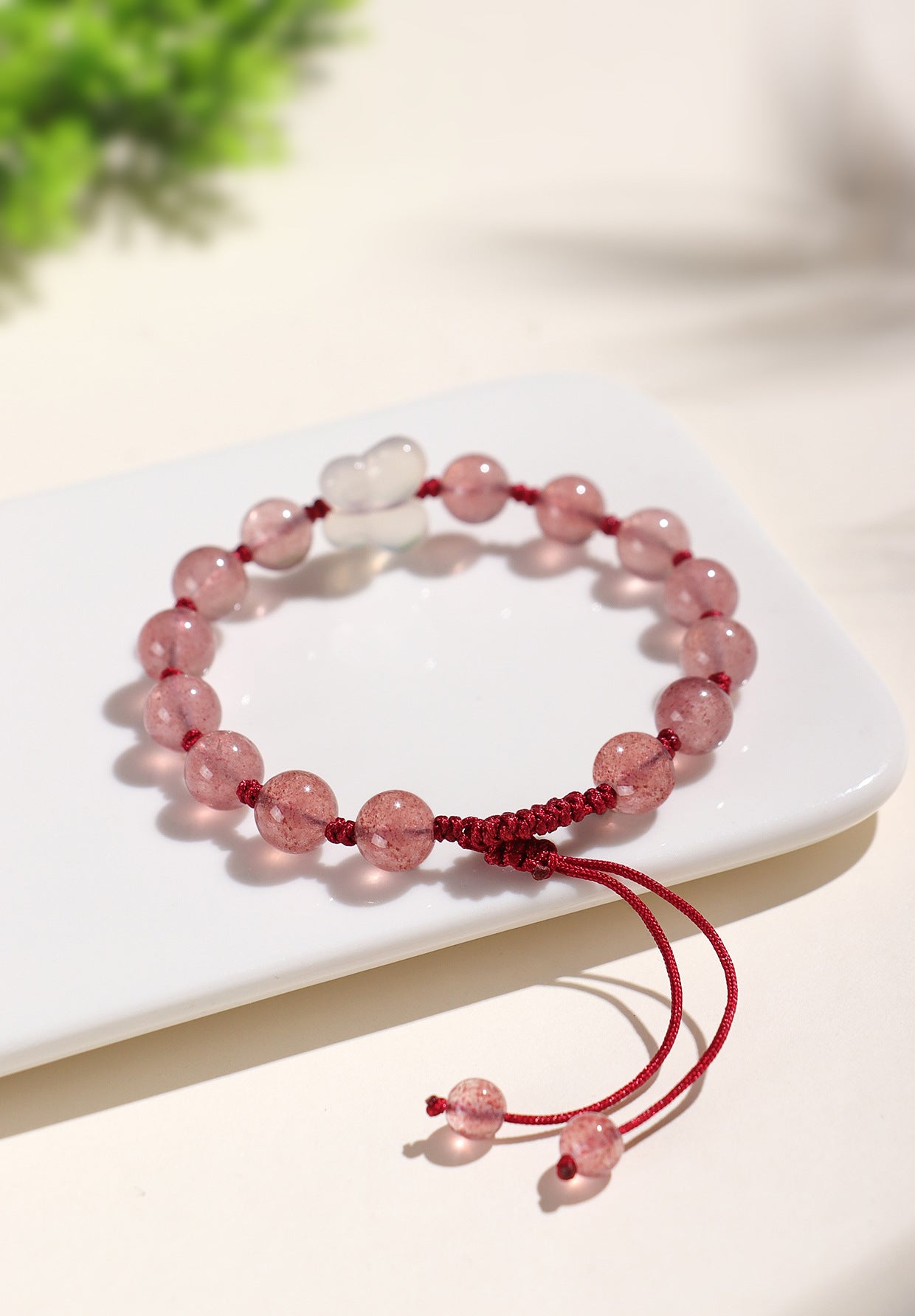 Planderful Fortune's Favor Bracelet – Handwoven Crystal Butterfly Design