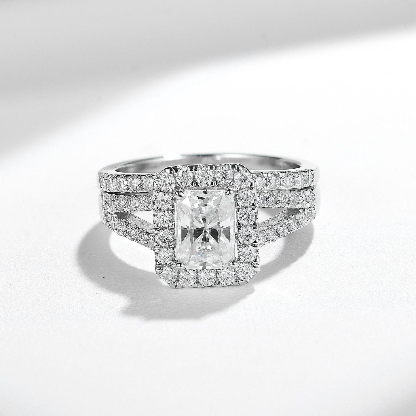 Niche Ins Wind 5 * 7mm Redeen Mozzarella Diamond Ring