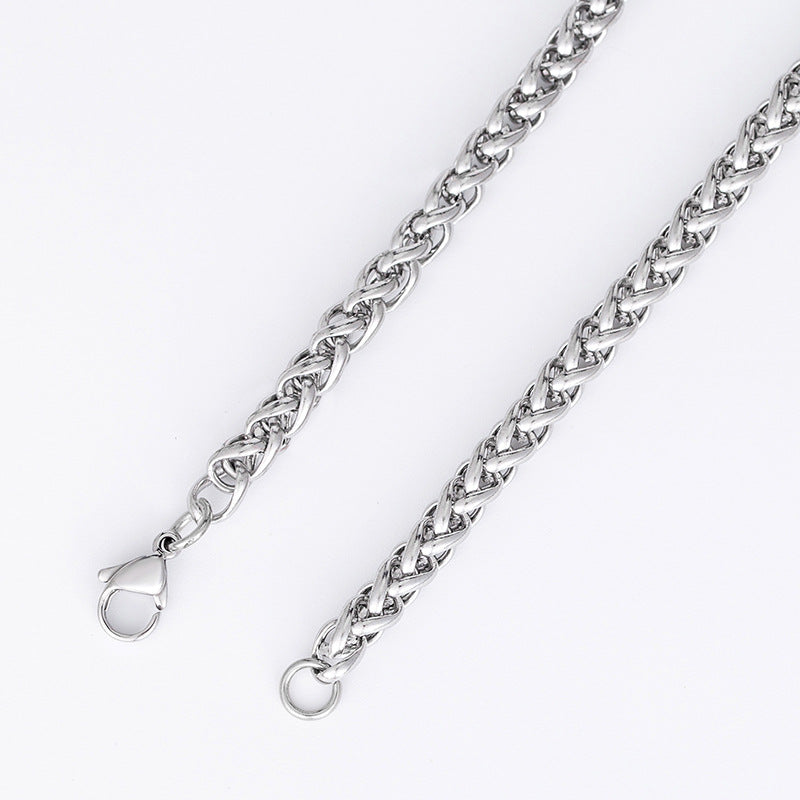 Customizable Stainless Steel Men's Pendant Necklace