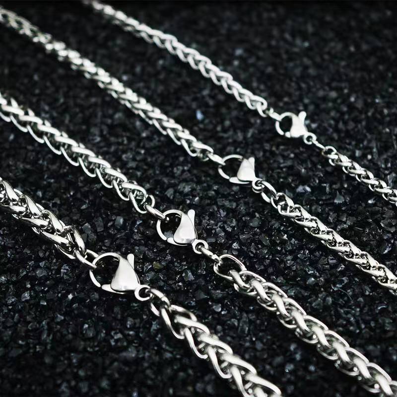 Keel Flower Stainless Steel Pendant Necklace