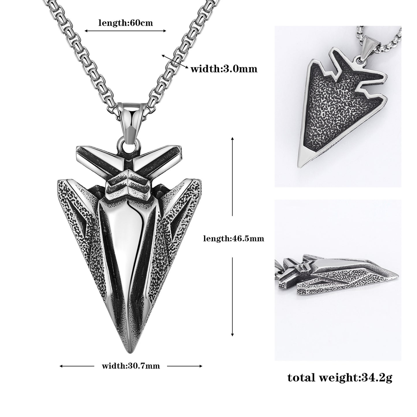 Steel Necklace Vintage Hip Hop