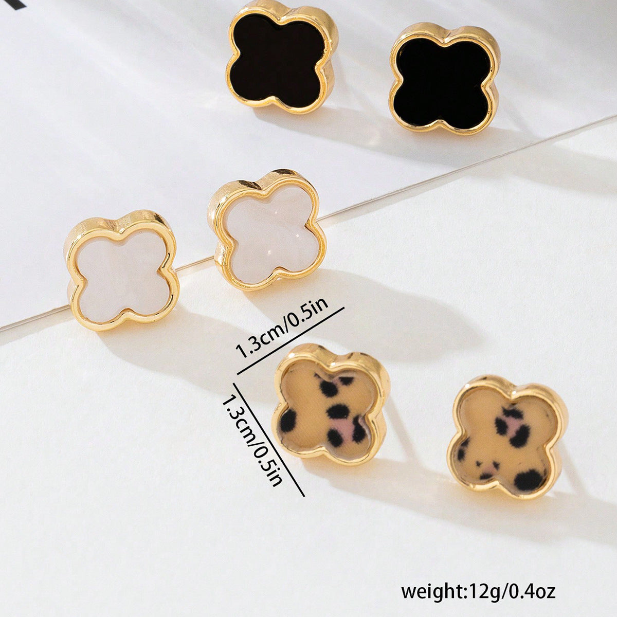 Planderful Vienna Verve Earrings Set – Exquisite Leopard Print Design