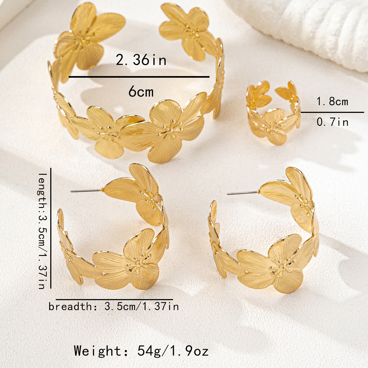 Planderful Flower Jewelry Set Stylish for Ladies Verve