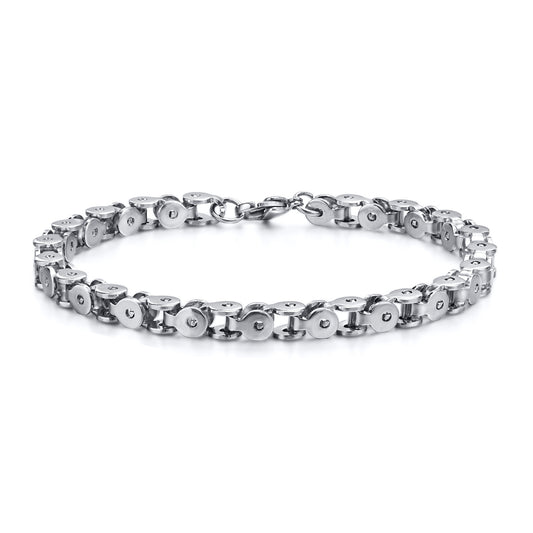 Tide Brand Bracelet Stainless Steel Bicycle Chain Jewelry for Men