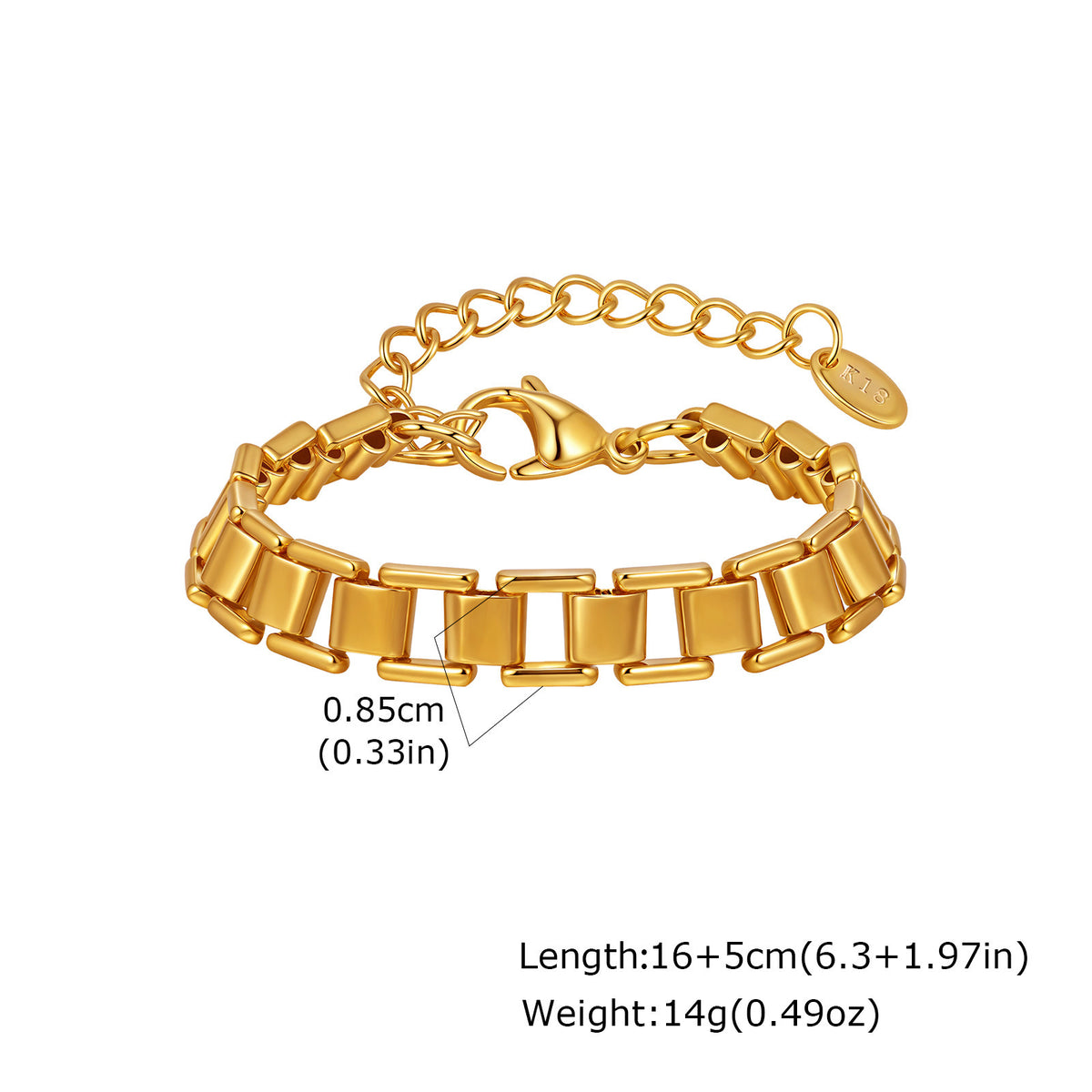 Amazon Supply Commuter Simple Stainless Steel Bracelet