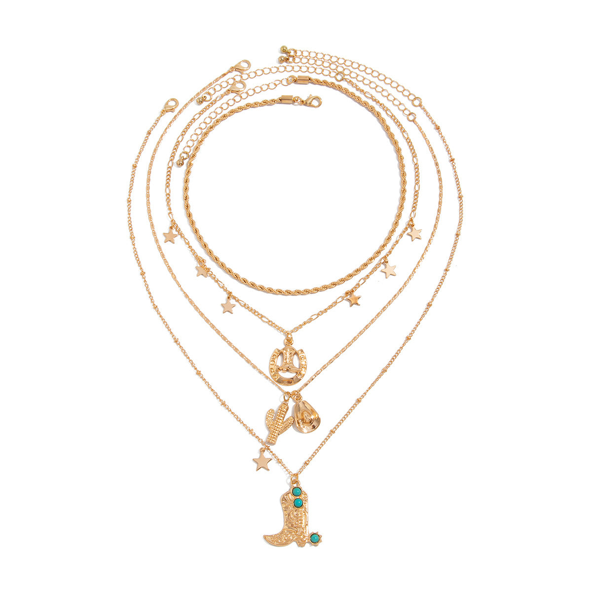 Planderful Vienna Verve Necklace – Retro Star-Shaped Design