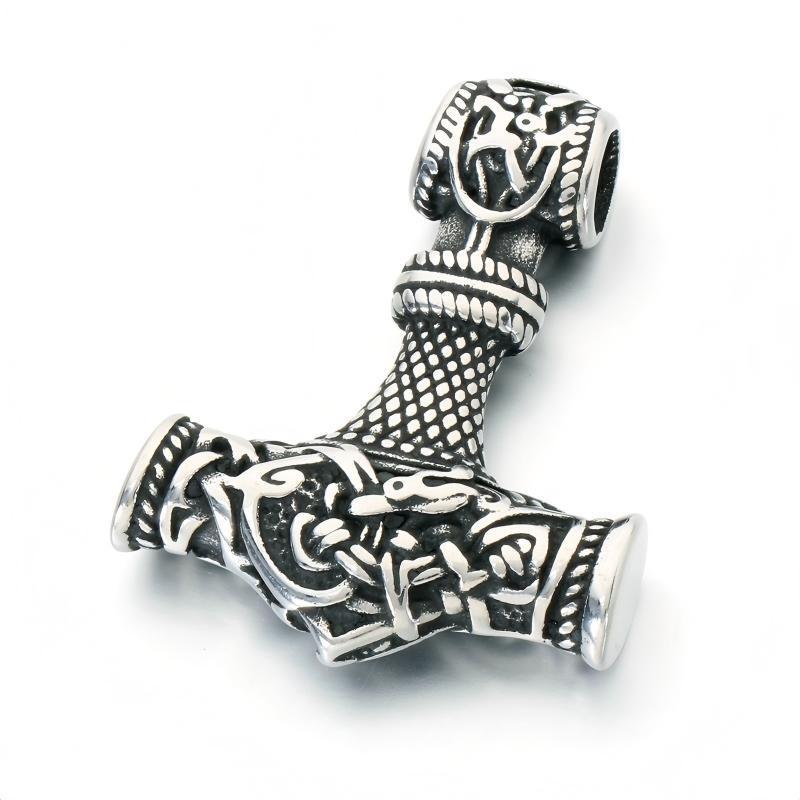 Nordic Viking Quake Stainless Steel Men's Pendant Vintage Irish Knot Mythical Pendant Necklace