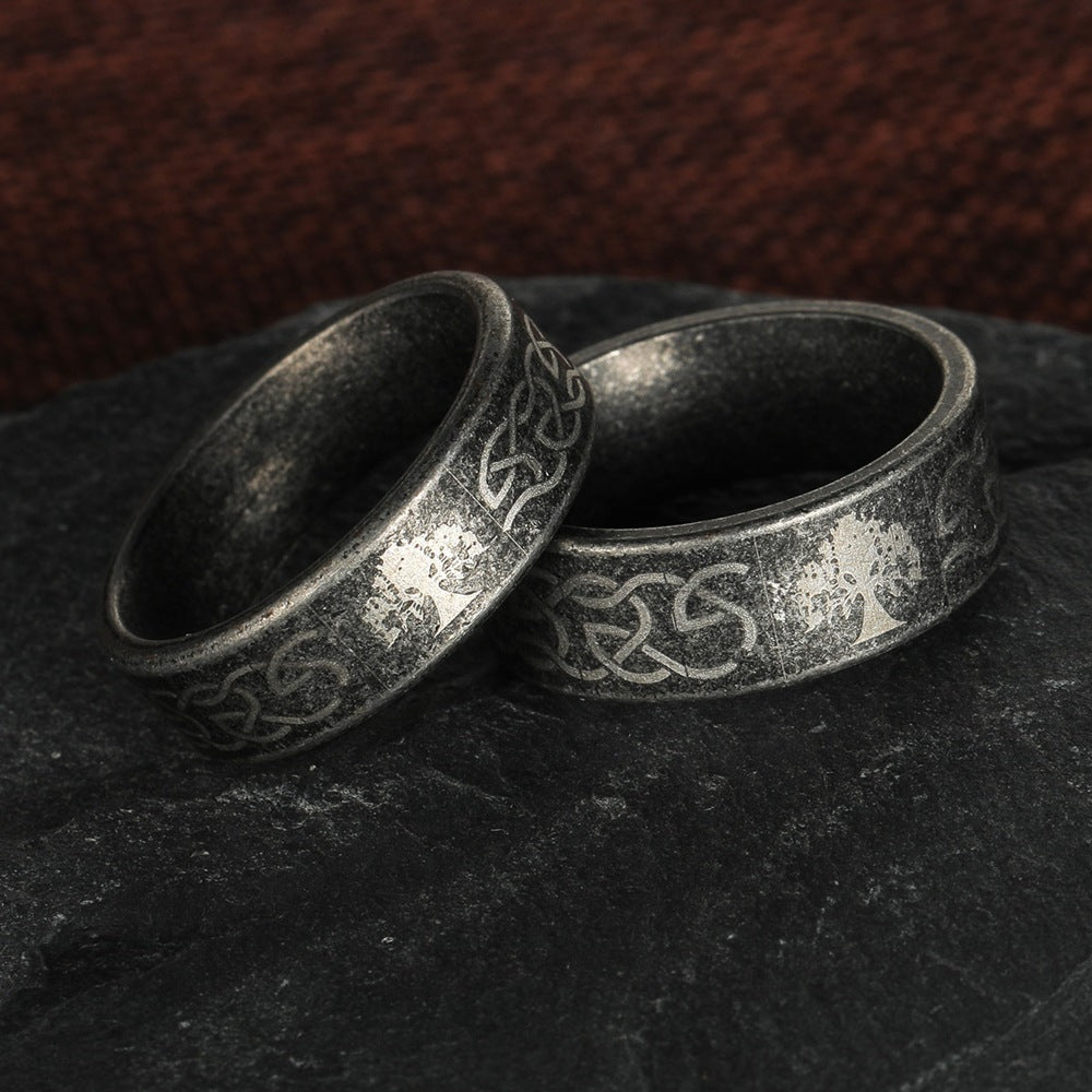 Tree Of Life Viking Ring Planderful Stainless Steel Unisex Jewelry For Protection Symbol
