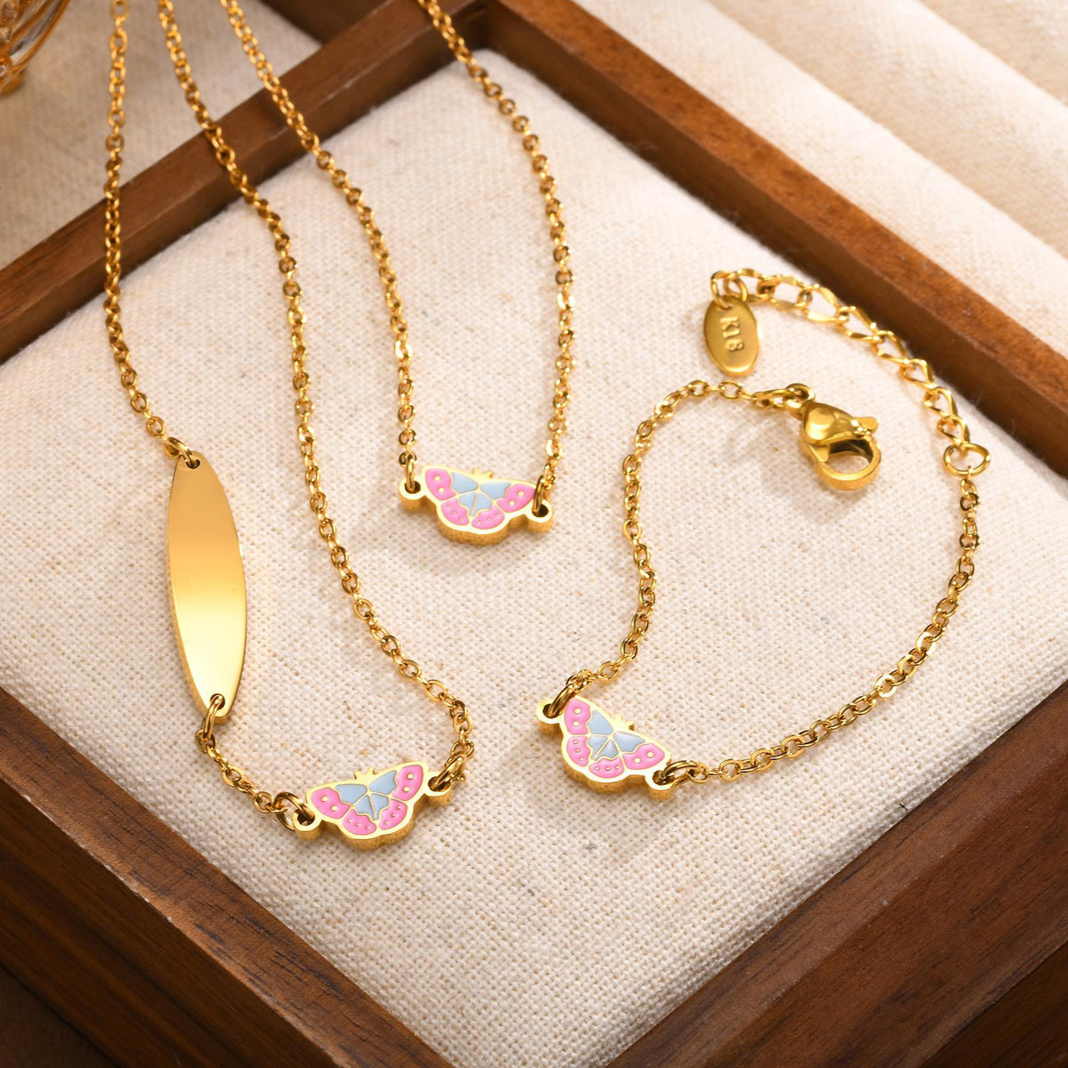Butterfly Jewelry — Earrings, Bracelet or Necklace