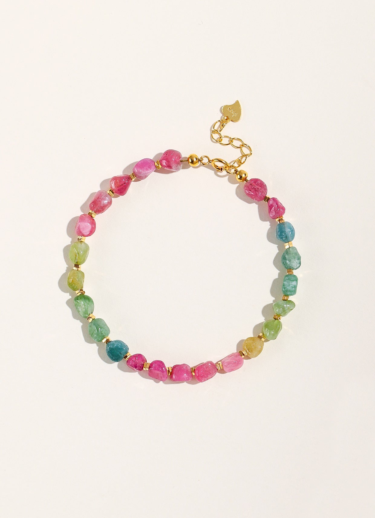 Planderful Fortune's Favor Bracelet – Colorful Natural Tourmaline Beads