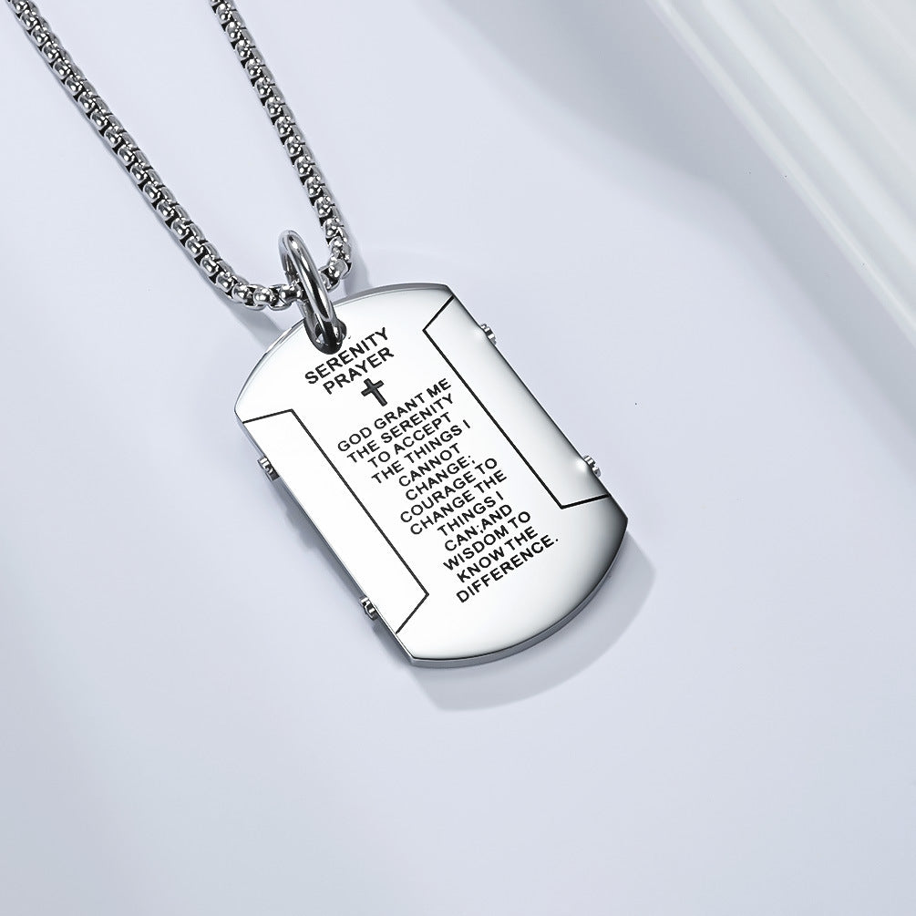 Steel Necklace - Elegant Mens Street Style Pendant Planderful Everyday Genie Collection