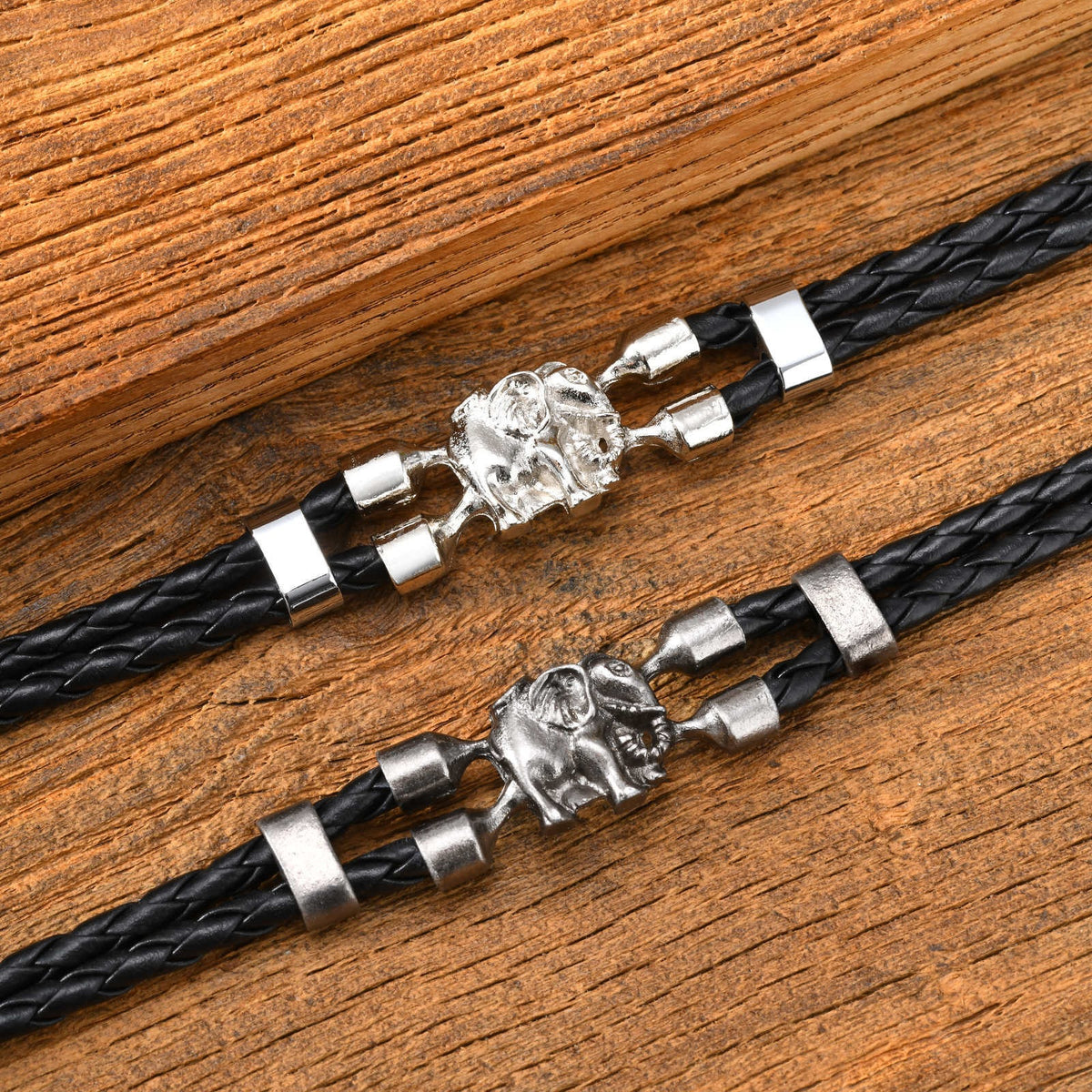 Braided Black Stainless Steel Bracelet