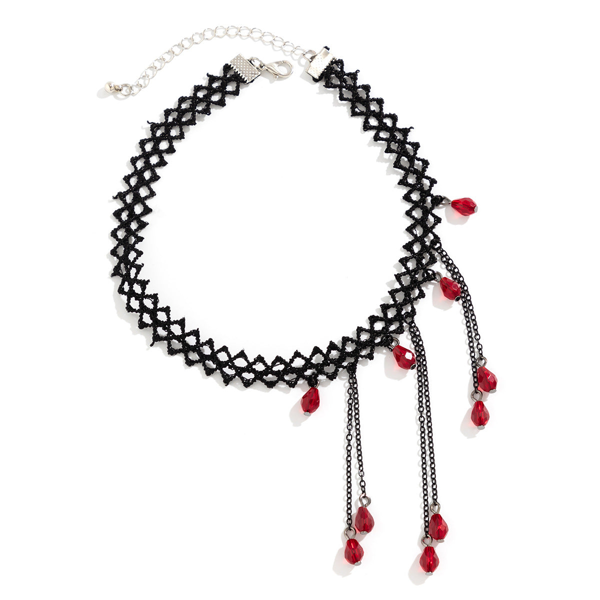 Gothic Style Multi-layer Necklace with Blood Dripping Tassels