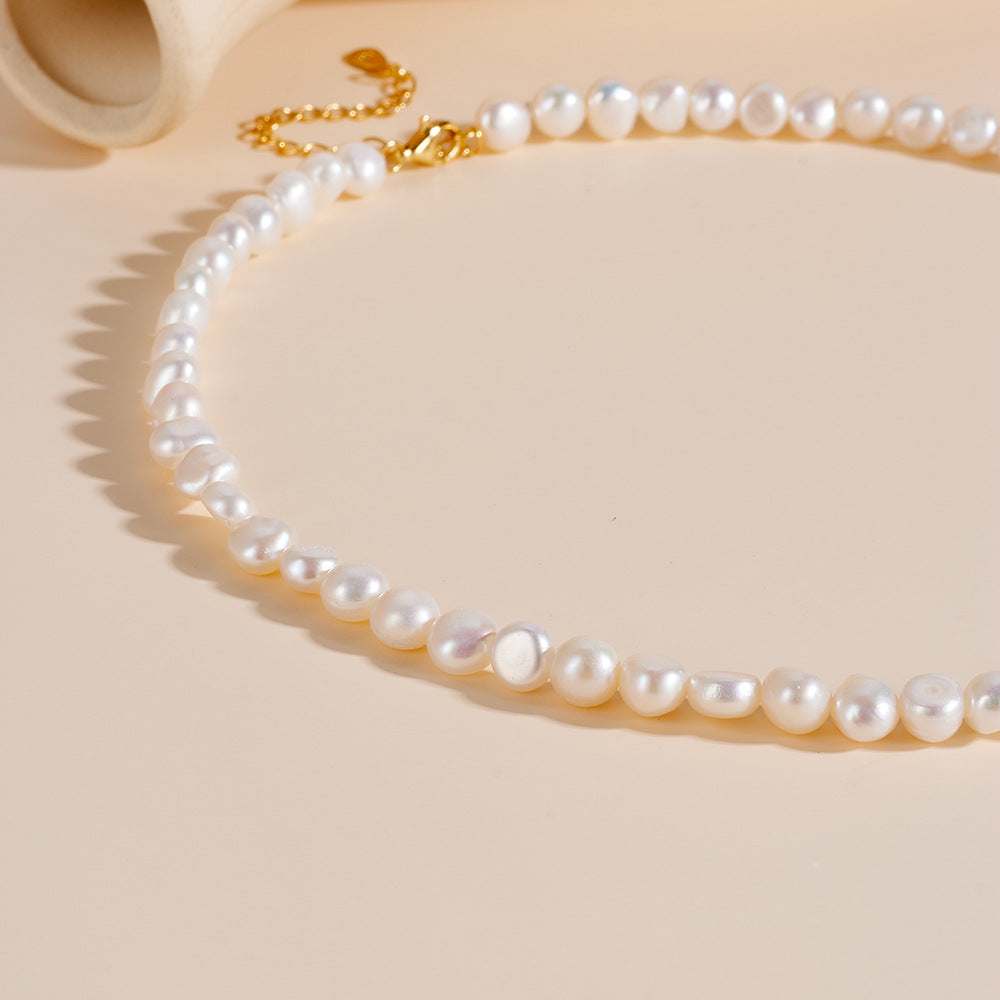 Style Beaded Necklace Elegant Atmosphere Freshwater Aquaculture Pearl